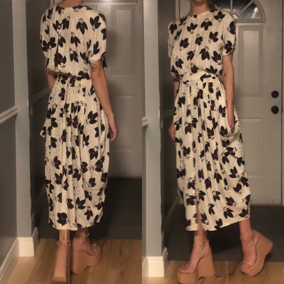 Escada Vintage Open Back Avant Garde Silk Dress 1980s - Picture 1 of 16